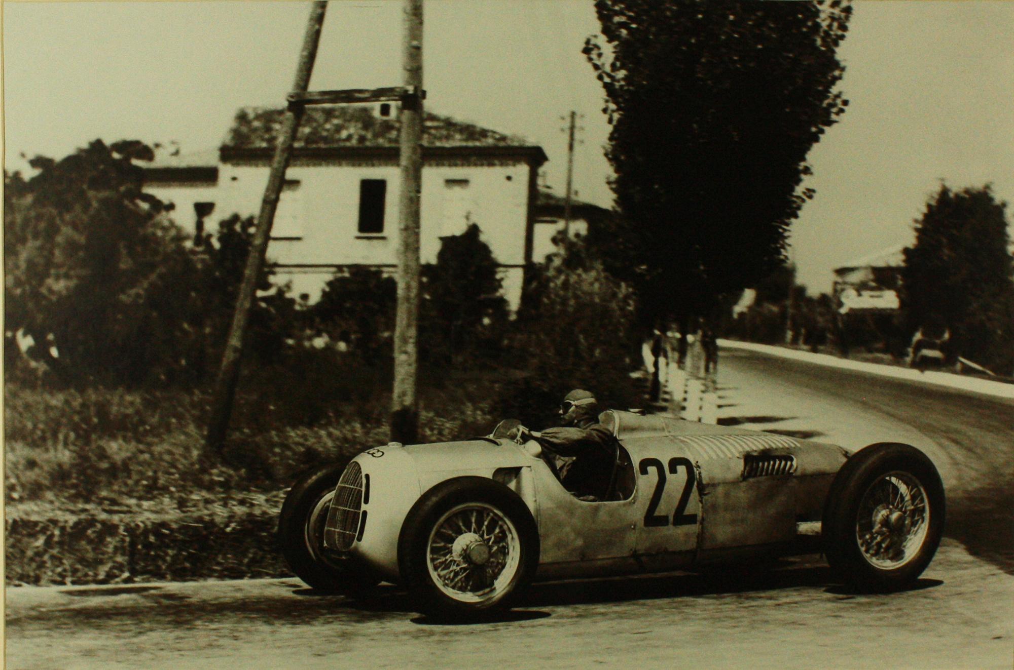 Hermann Muller Auto Union 1937 Pescara Grand Prix 1937  - Photograph by Unknown