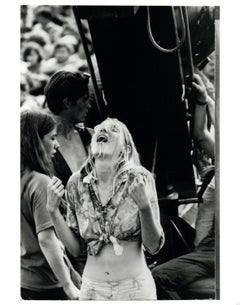 Hippie Girl at Woodstock Vintage Original Photograph