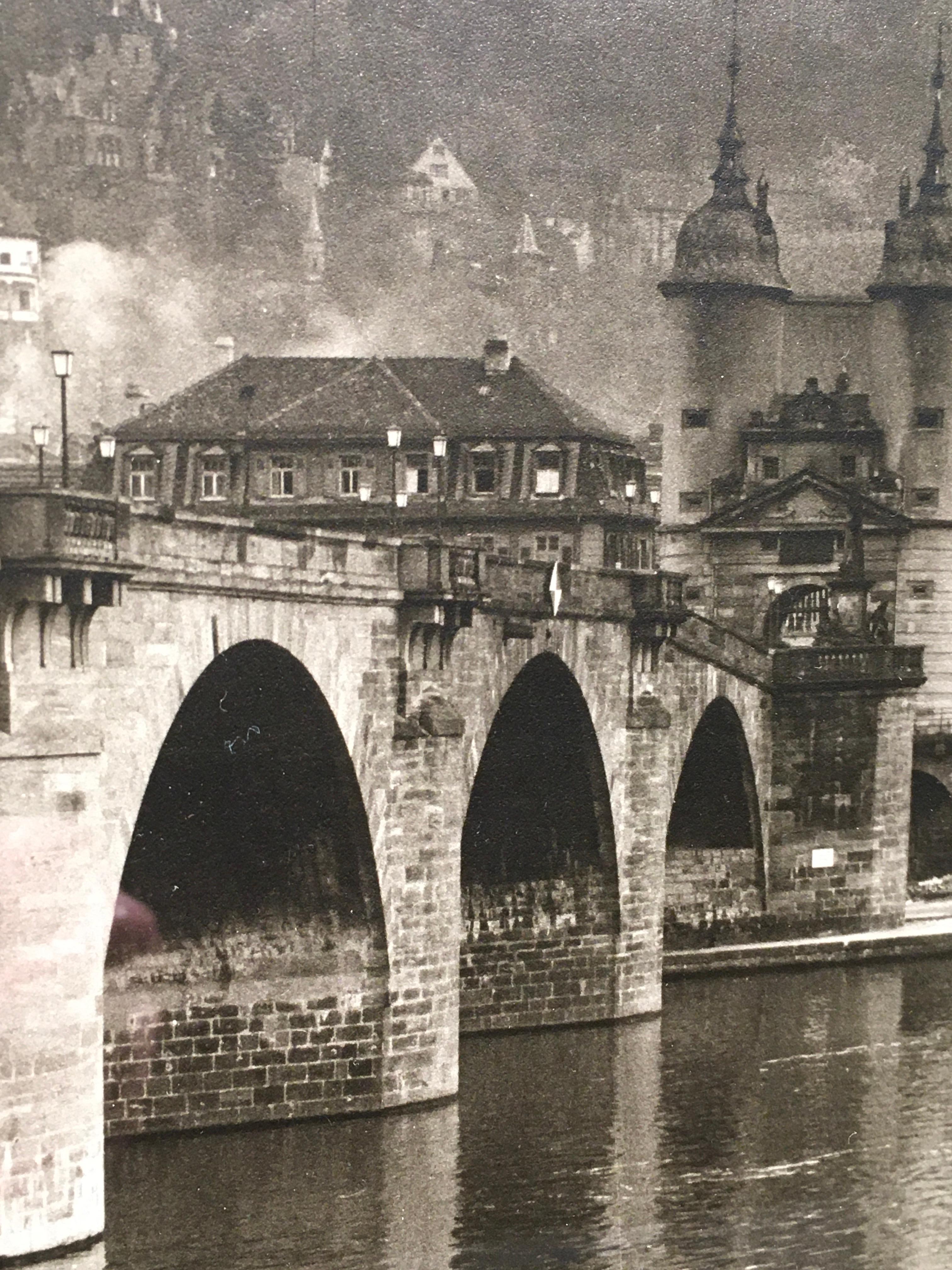 'Historic European Bridge', by Unknown, Black & White Photograph For Sale 2