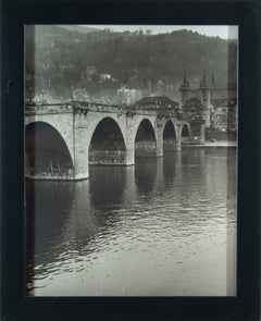 'Historic European Bridge', by Unknown, Black & White Photograph