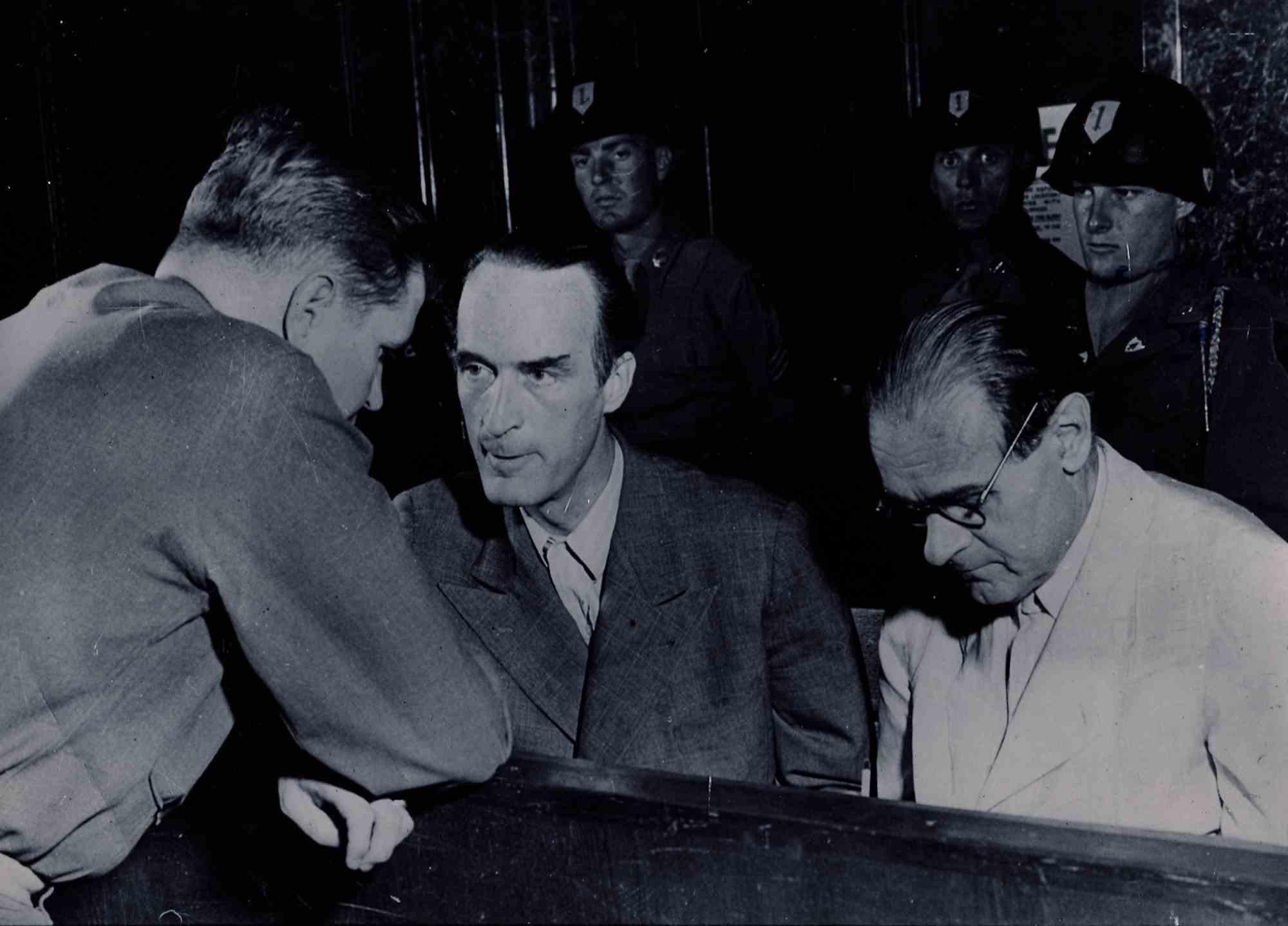 Unknown Figurative Photograph - Historical Photo - Alfred Krupp Charged of War Crime - mid-20th Century