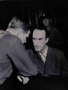 Historisches Foto – Alfried Krupp wegen Kriegsverbrechen angeklagt – Mitte des 20. Jahrhunderts