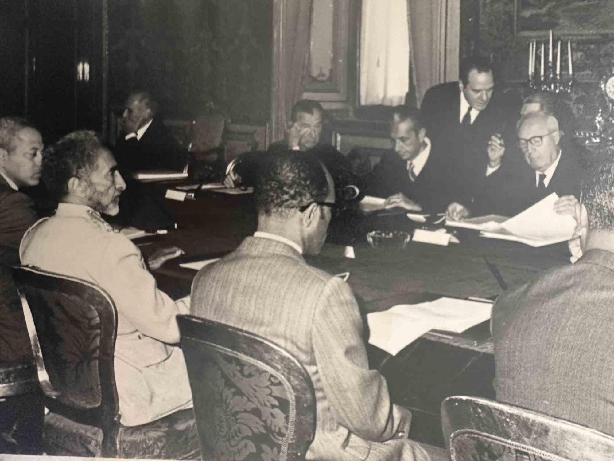 Foto histórica  - Conferencia de Italia-Etiopía - Fotografía - Mediados del siglo XX