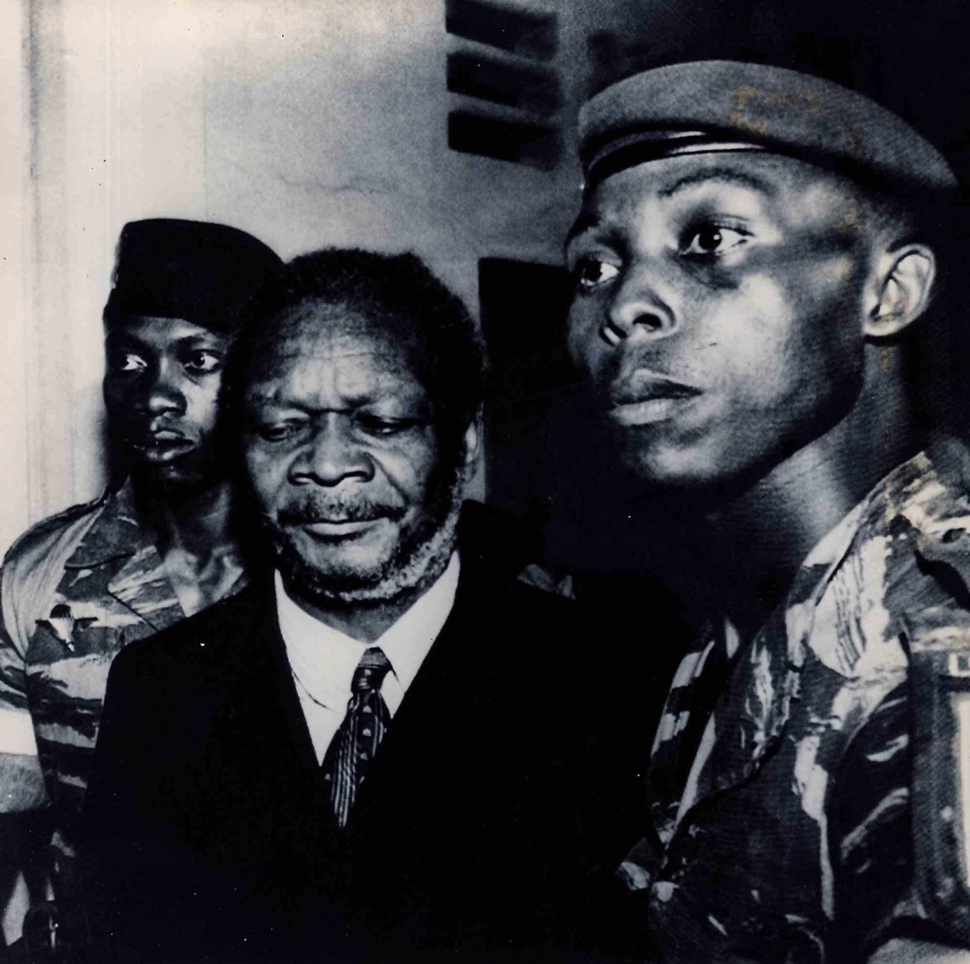 Figurative Photograph Unknown - Photo historique de l'empereur Jean-Bedel Bokassa - photo vintage - 1986