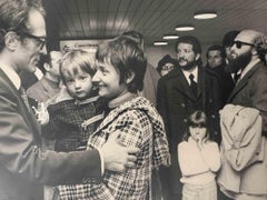 Historical Photo - Family at the Airport - Vintage photo - 1970s