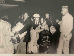 Historical Photo - Fiumicino Airport - Chilean Immigrants - vintage photo - 1975
