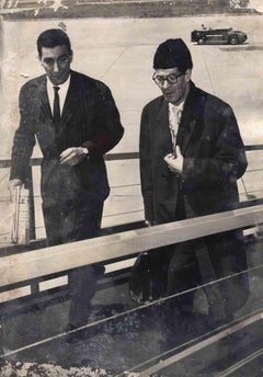 Photo historique - Avocat Sherif et Ben Bella - Photo d'époque - milieu du 20e siècle