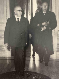 Historical Photo - Luigi Broglio and Prof. Polvani - Mid-20th Century