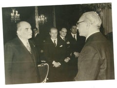 Photo historique de Mario Tanassi, ministre de la Défense d'Italie, milieu du 20e siècle