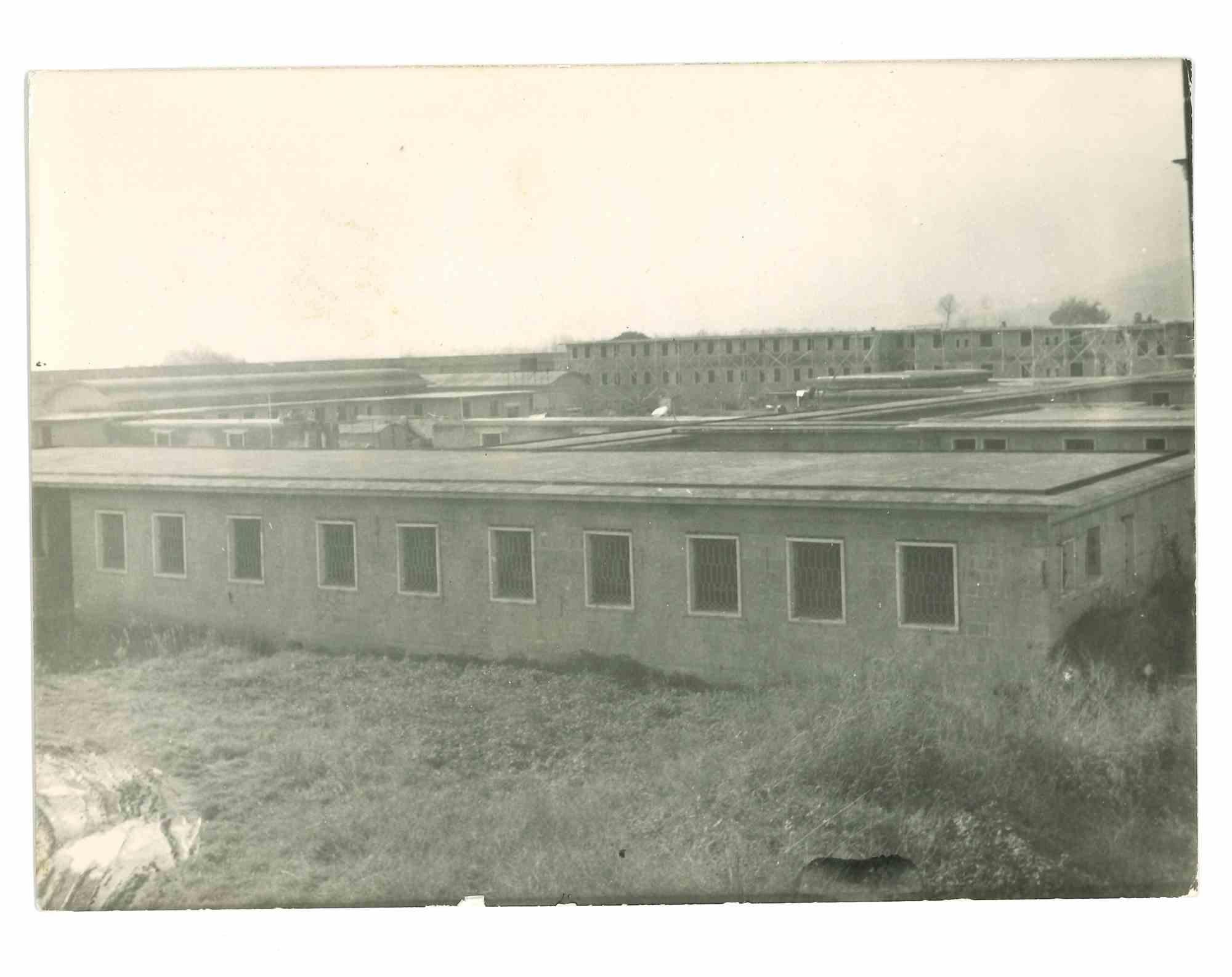 Unknown Figurative Photograph - Historical Photo of Prison - Rebibbia  - 1970s