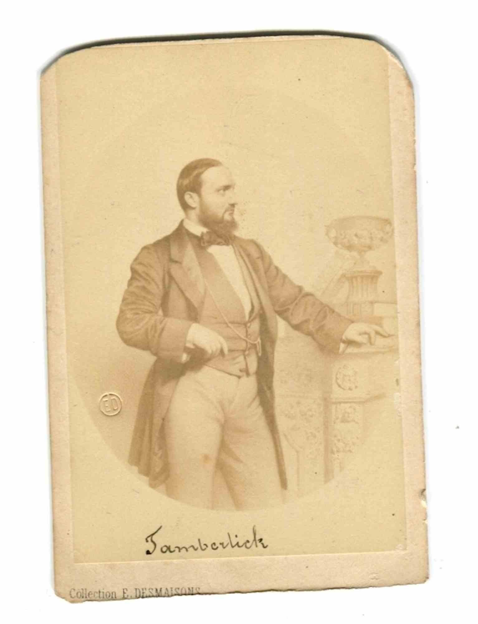 Unknown Figurative Photograph – Historisches Foto – Porträt  Enrico Tamberlik, Vintage-Foto – 19. Jahrhundert
