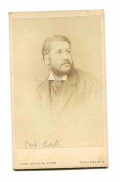 Historical Photo - Portrait  of Fred Clark - Antique Photo - 19th Century 