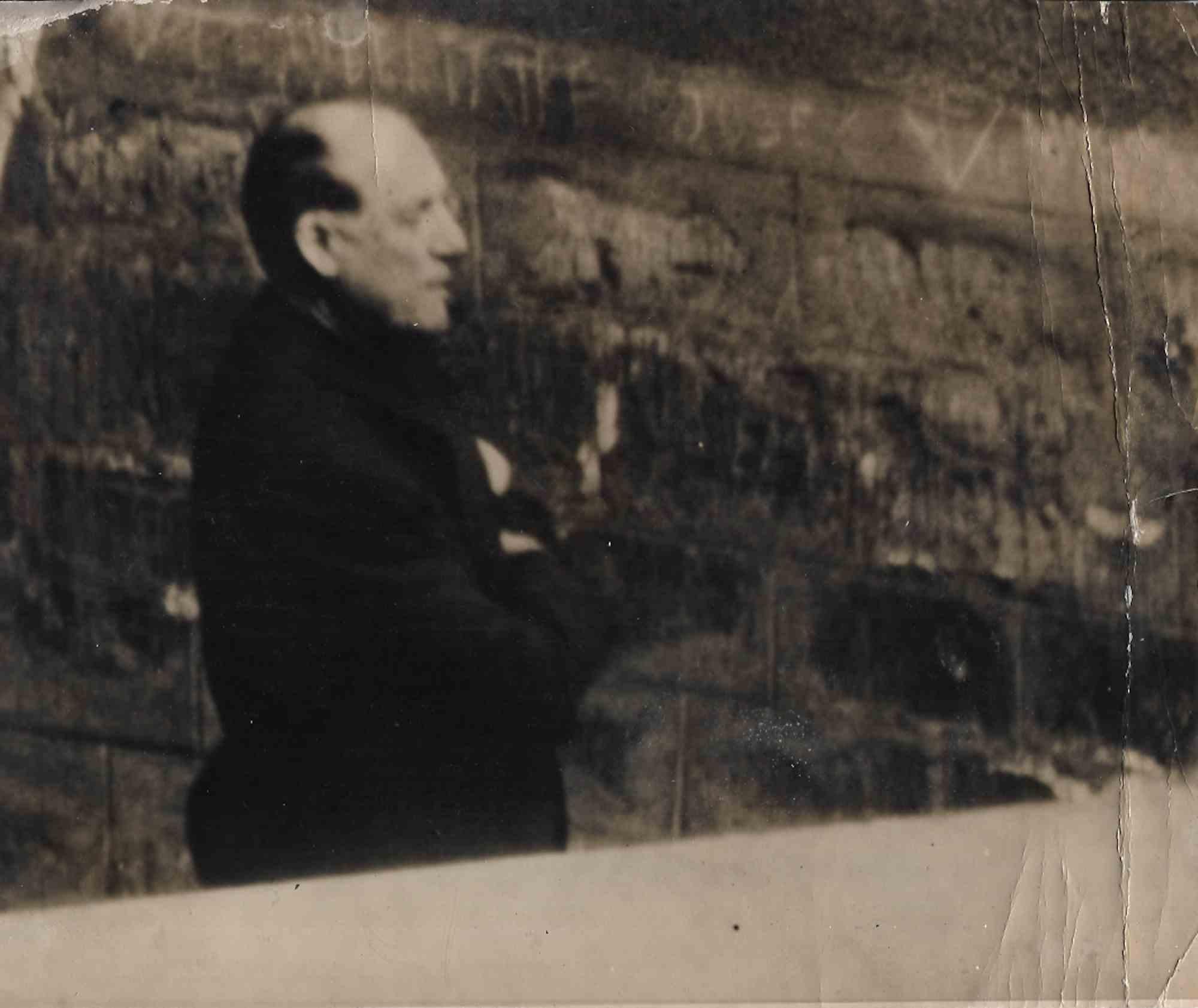 Photo historique Raoul Salan : discours - photo vintage - milieu du 20e siècle