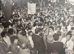 Historisches Foto – Romer Manifestation gegen Violenz – Vintage-Foto – 1989