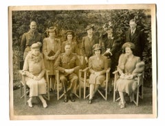 Photo historique de la famille royale d'Angleterre - Photo vintage - années 1940