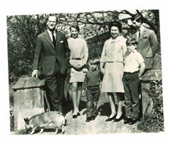 Photo historique de la famille royale de Grande-Bretagne - années 1970