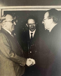 Photo historique Sofia, Todor Zhivkov et Giulio Andreot - 1970