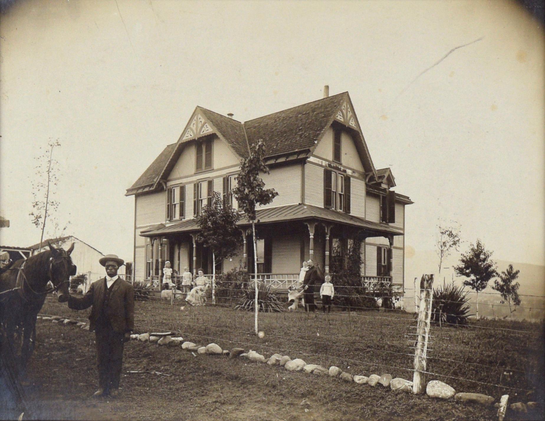 Home of Colonel William H. Terrill Roanoke Virginia Original Photograph

Home of the Colonel William Terrill (CSA) Roanoke Virginia, original period silver gelatin photograph by unknown photographer. Possibly his son and family in this photograph;