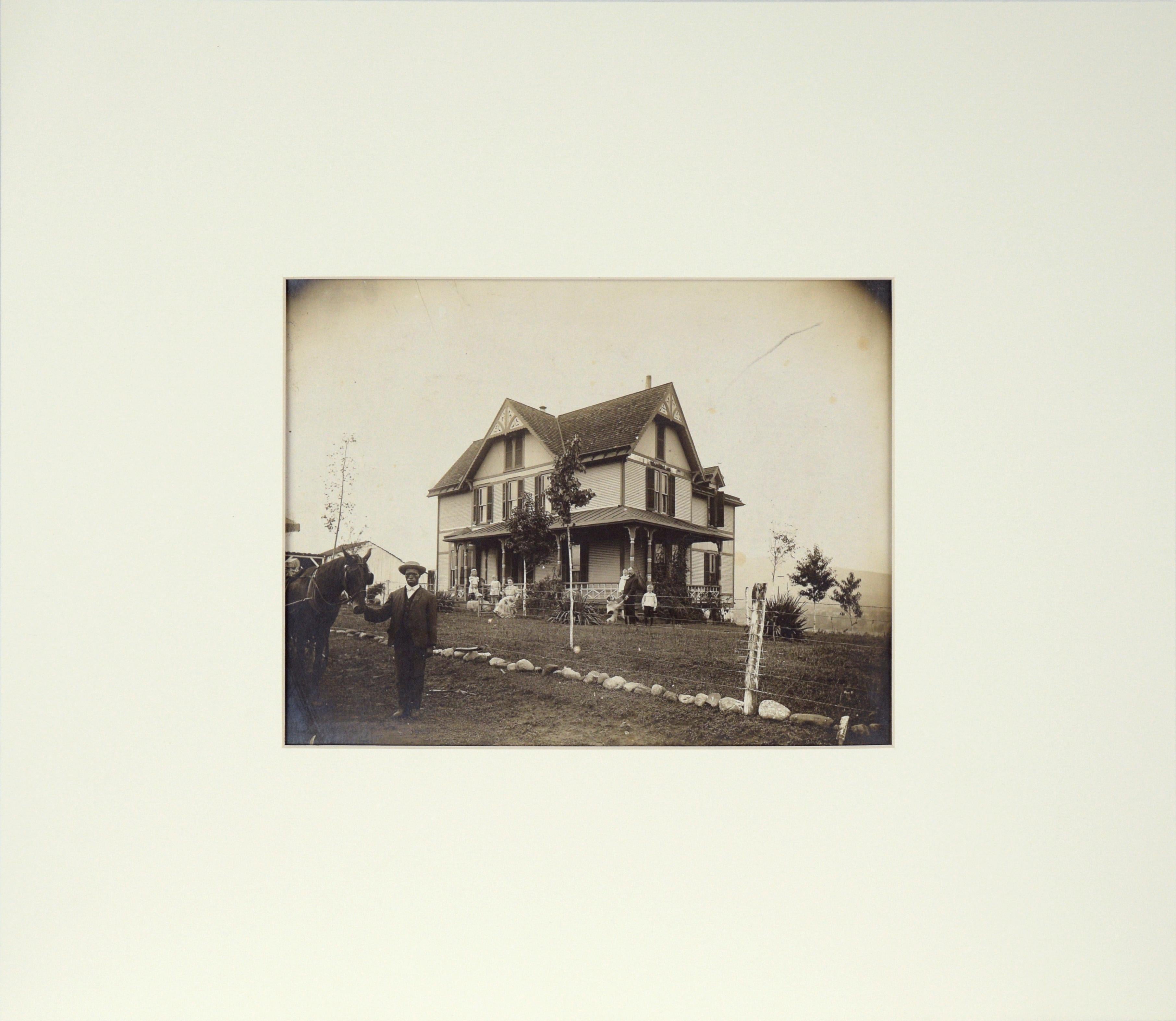 Unknown Black and White Photograph - Home of Colonel William H. Terrill Roanoke Virginia Original Photograph