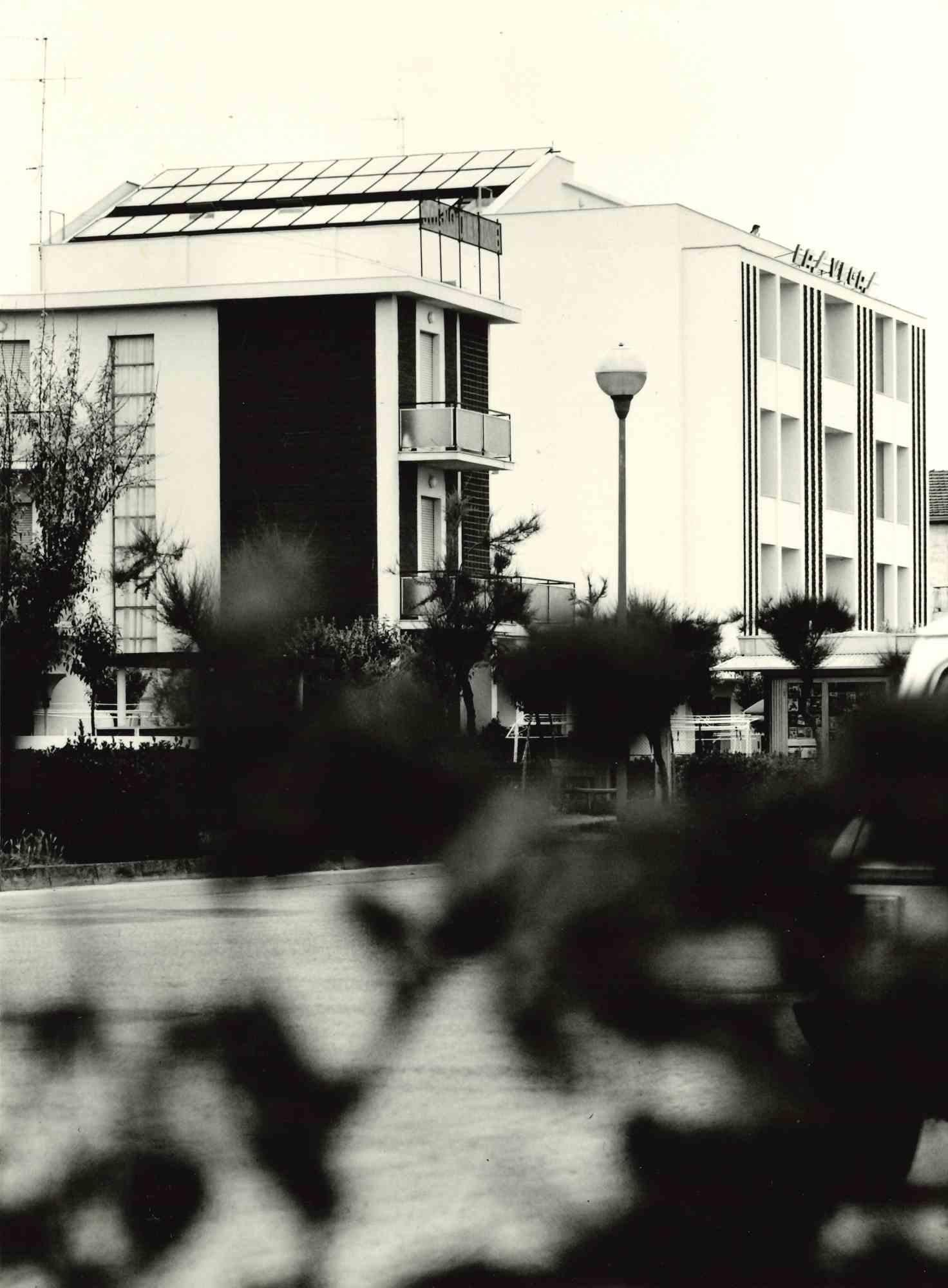 Unknown Figurative Photograph - "Hotel Las Vegas" - Cervia - Ravenna - Vintage Photograph - 1970s