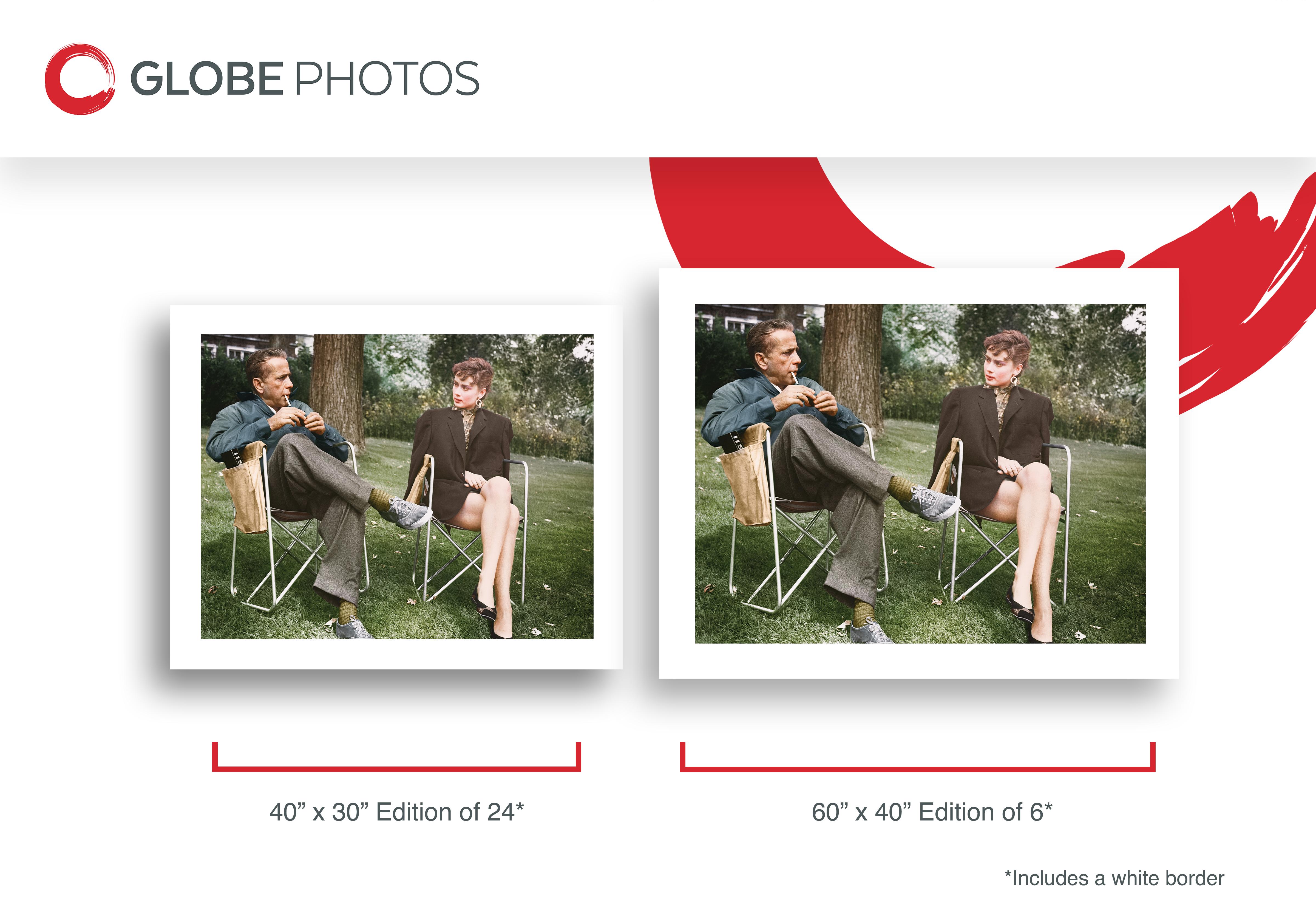 Humphrey Bogart und Audrey Hepburn auf Lammstühlen im Angebot 2