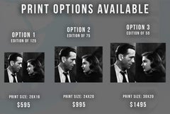 Humphrey Bogart and Lauren Bacall  "The Big Sleep"  Globe Photos Fine Art Print