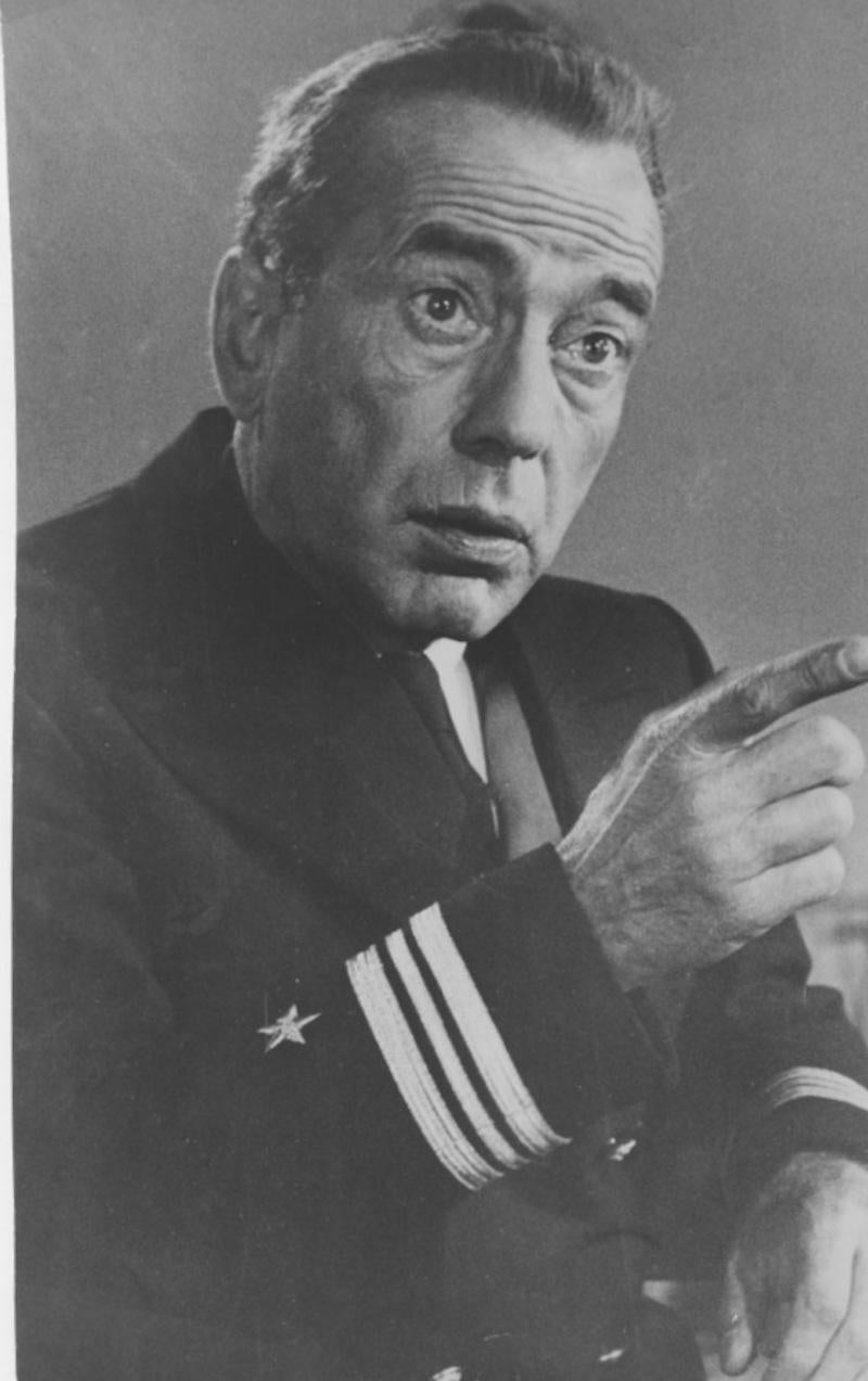Unknown Portrait Photograph - Humphrey Bogart in "The Caine Mutiny"  - Vintage Photo - 1954