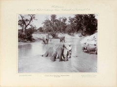 Indien, Népal, Camp Cattani - Photographie vintage - 1893