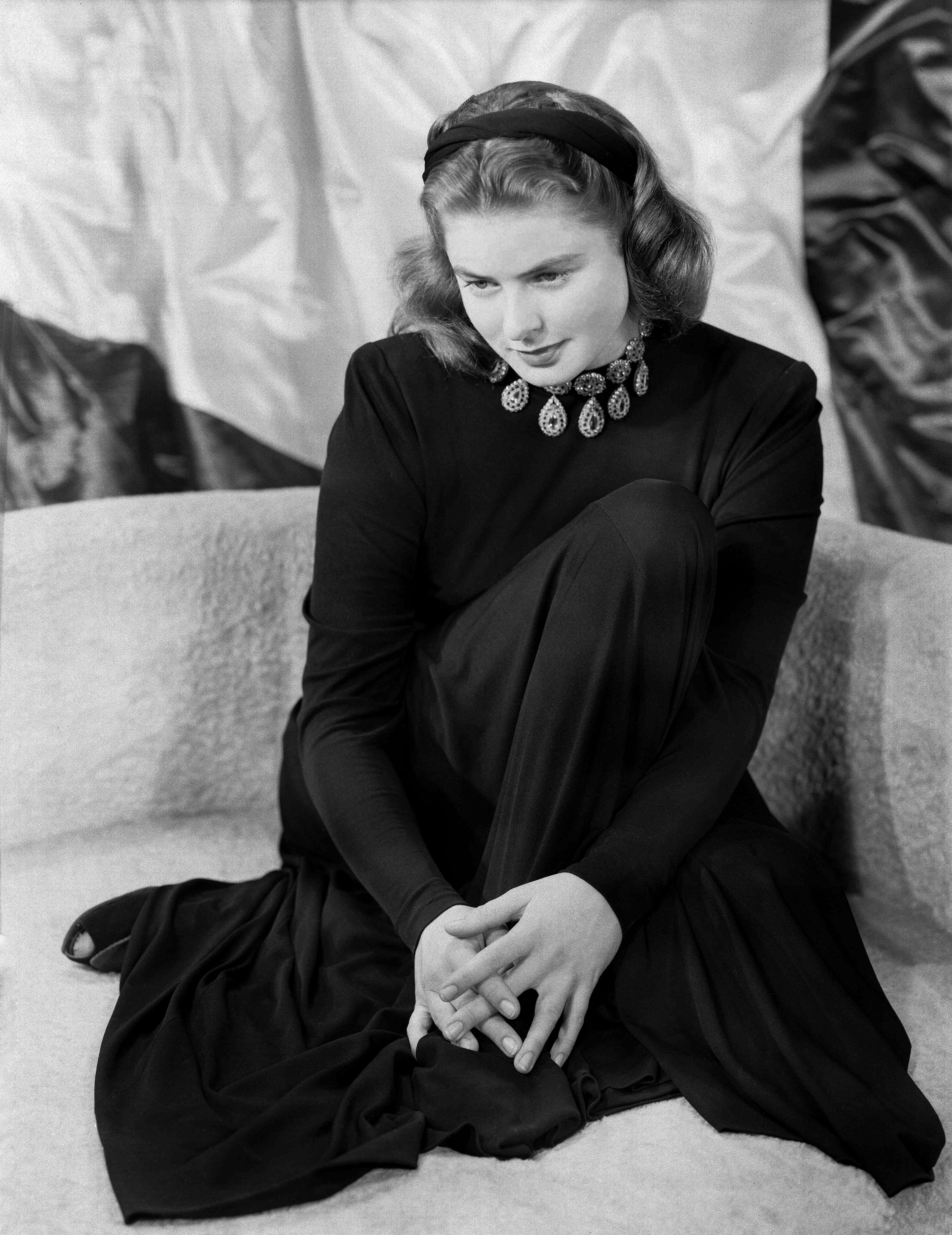 Unknown Portrait Photograph - Ingrid Bergman Seated in the Studio Fine Art Print