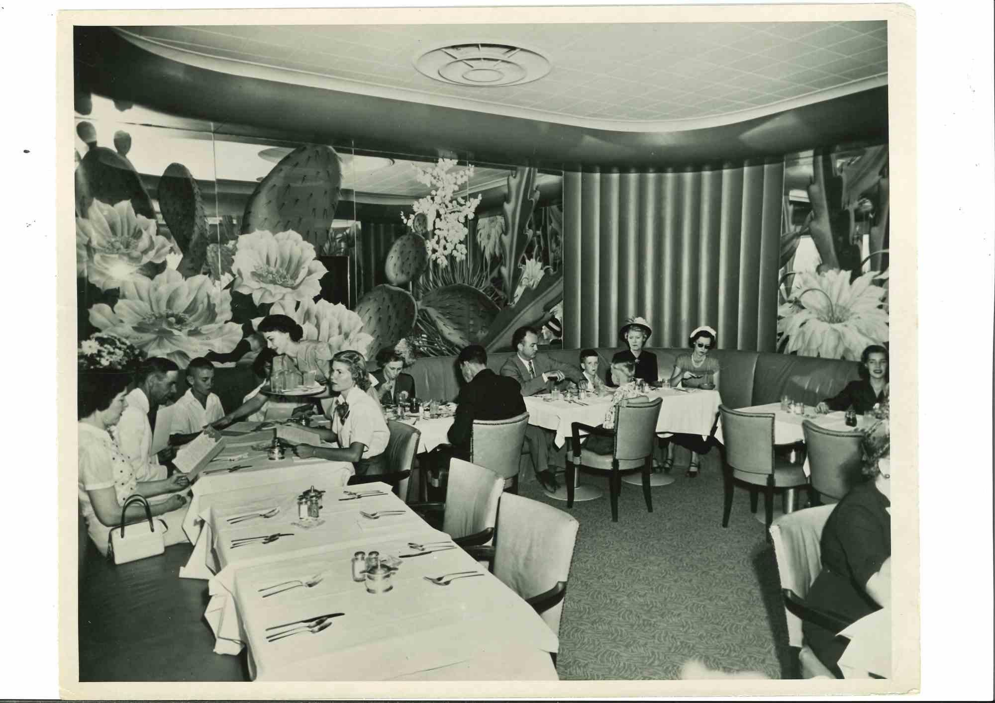 Unknown Figurative Photograph - International Airport - Vintage Photograph - Mid 20th Century