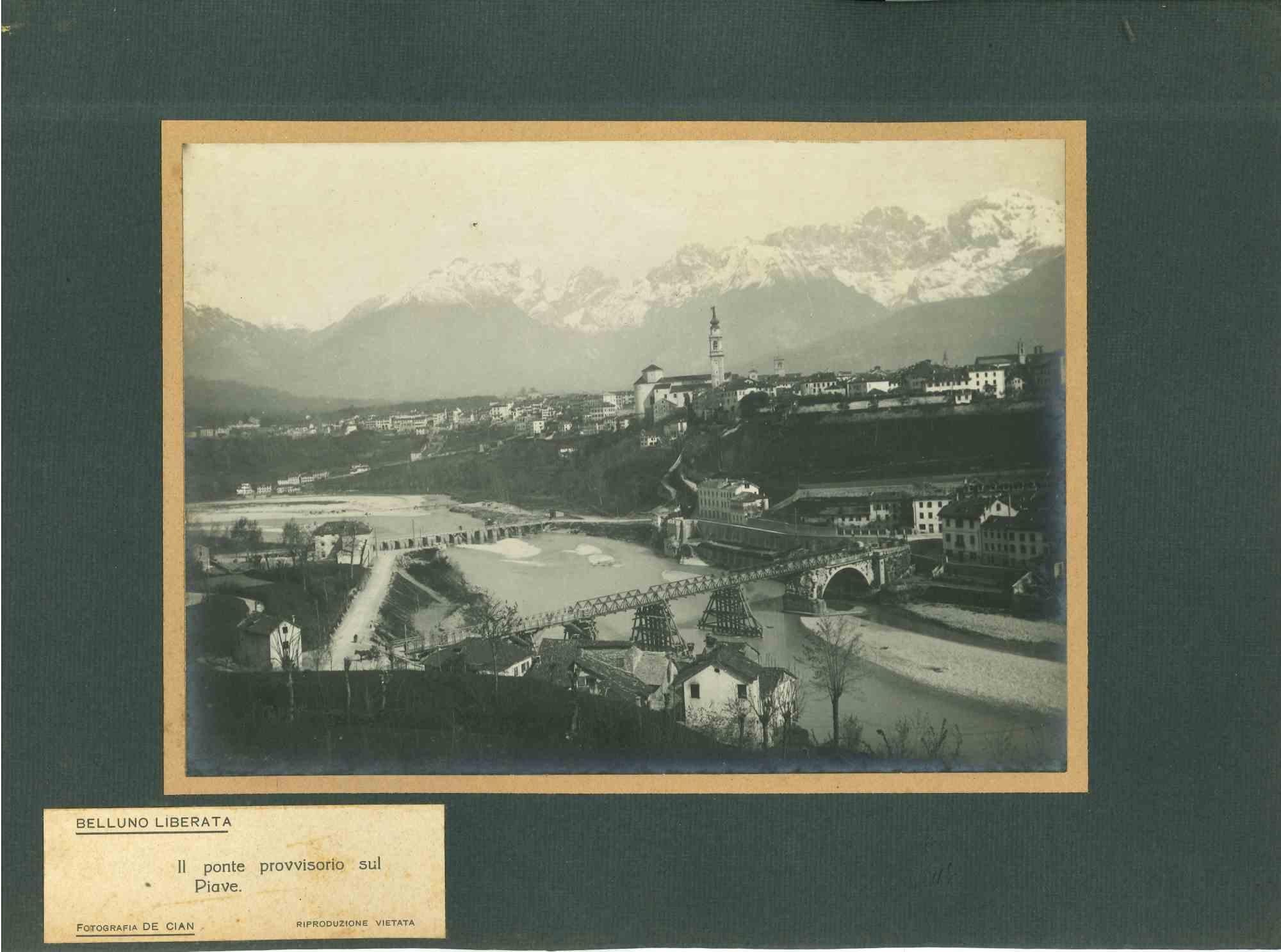 Invasion of Belluno - The Temporary Bridge over the Piave - Photograph - 1918