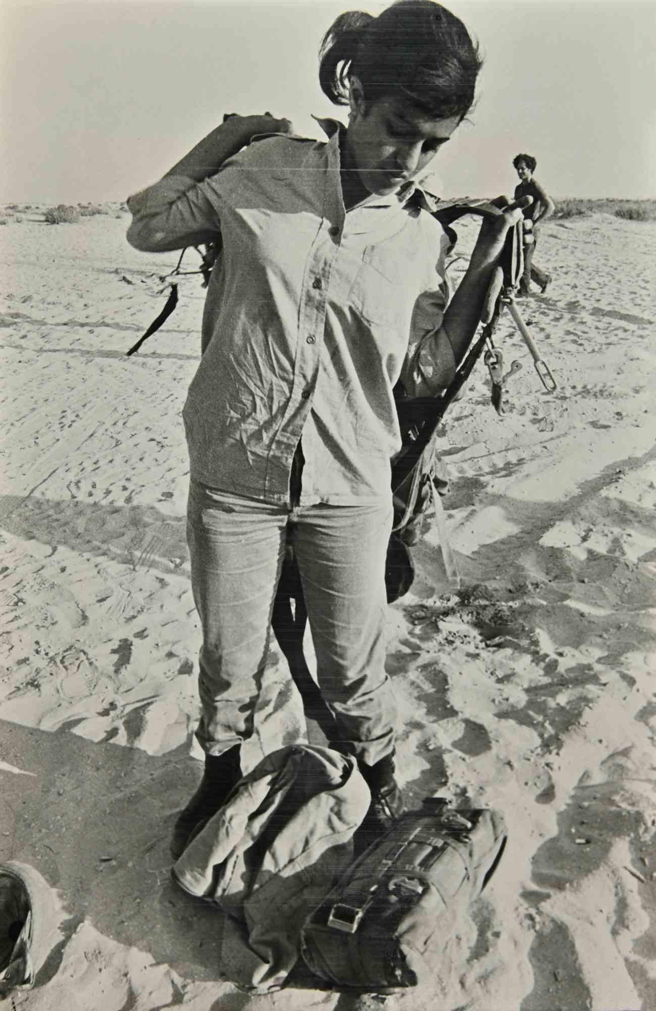 Unknown Figurative Photograph - Israel's Parachute Girls - Vintage Photograph - 1970s