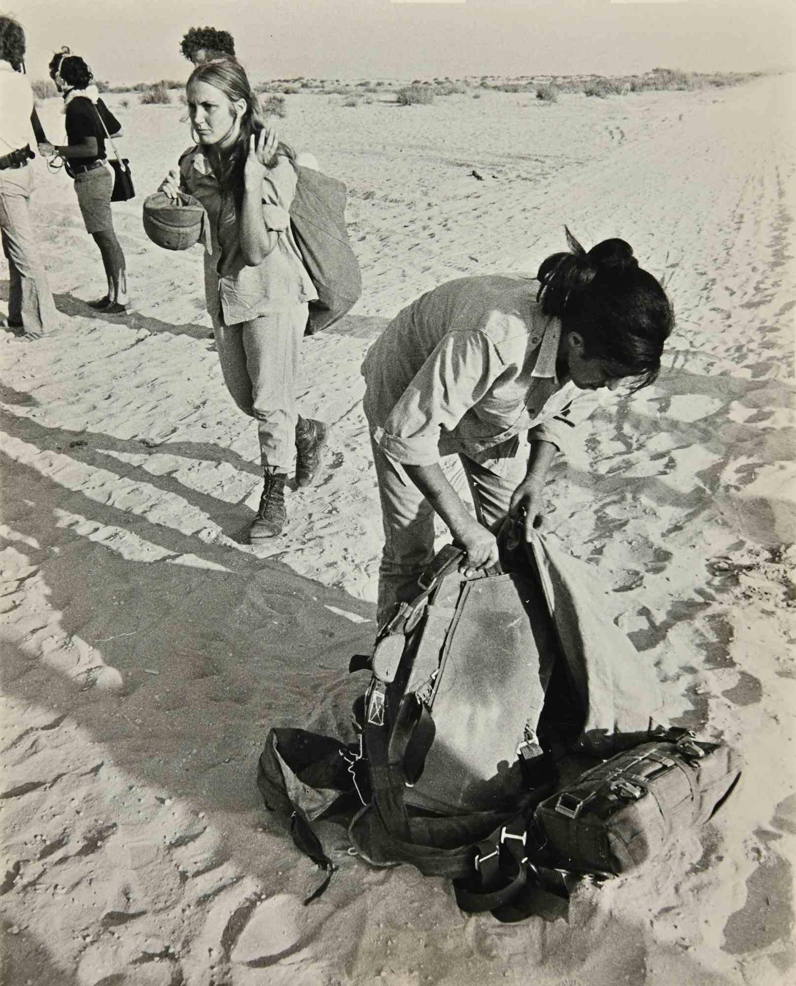 Unknown Figurative Photograph - Israel's Parachute Girls - Vintage Photograph - 1970s