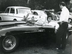 Italian Journalist Sandro Ciotti and Singer Little Tony -  B/w Photo - 1960s