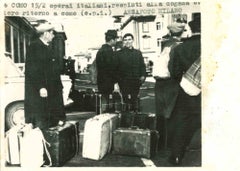 Italienische Arbeiter an der Grenze – Historische Fotos  -1960s