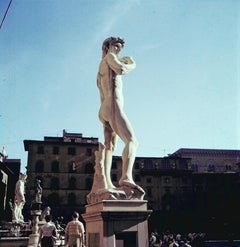 Vintage Italy in  1956 - David - Piazza della Signoria, Florence
