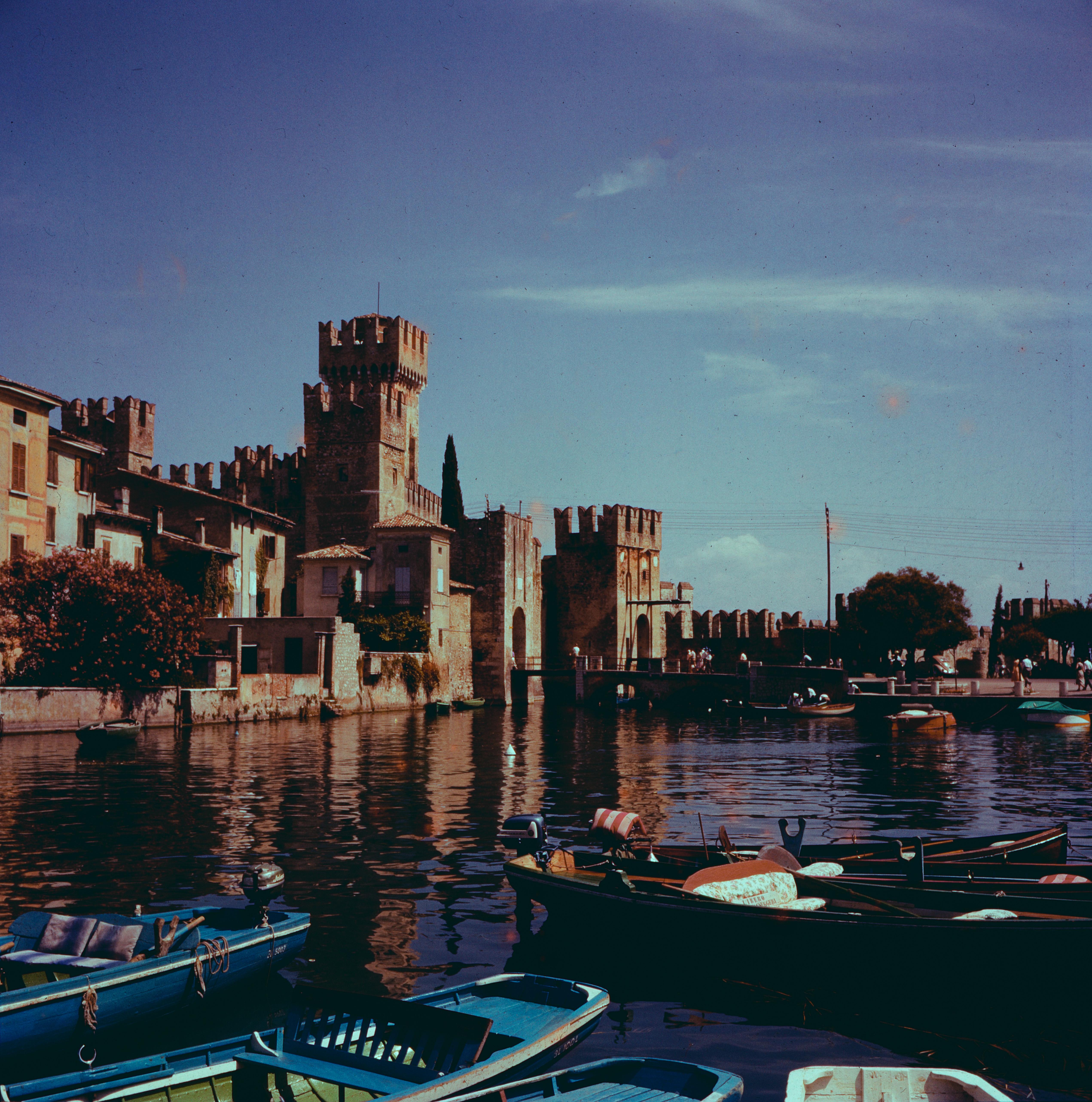 Unknown Color Photograph - Italy in  1956 - Sirmione Lago di Garda Castello Scaligero - Italy
