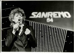 Vintage  Iva Zanicchi at Sanremo Festival 84 - Photo - 1984