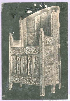 Elfenbeinfarbene Cathedra – Vintage-Foto – frühes 20. Jahrhundert