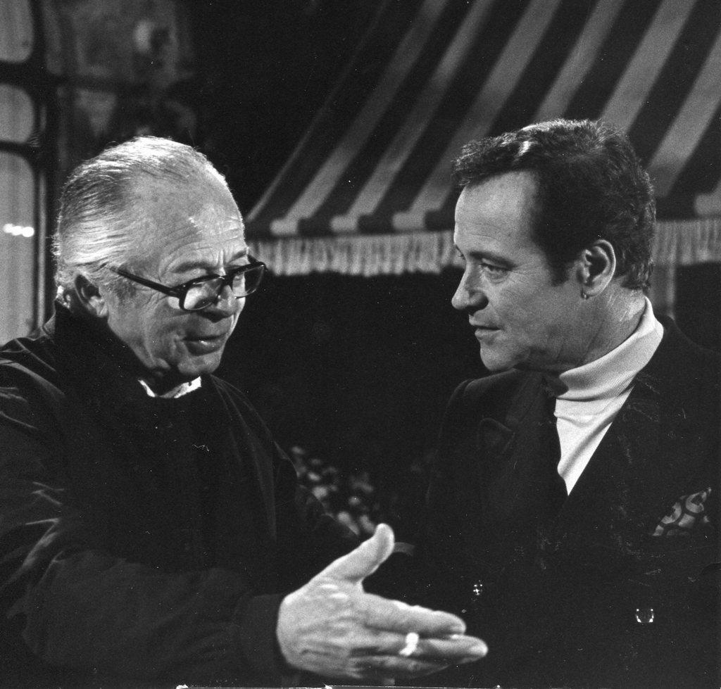 Unknown Portrait Photograph - Jack Lemmon and Billy Wilder - Original Vintage Photograph - 1970s