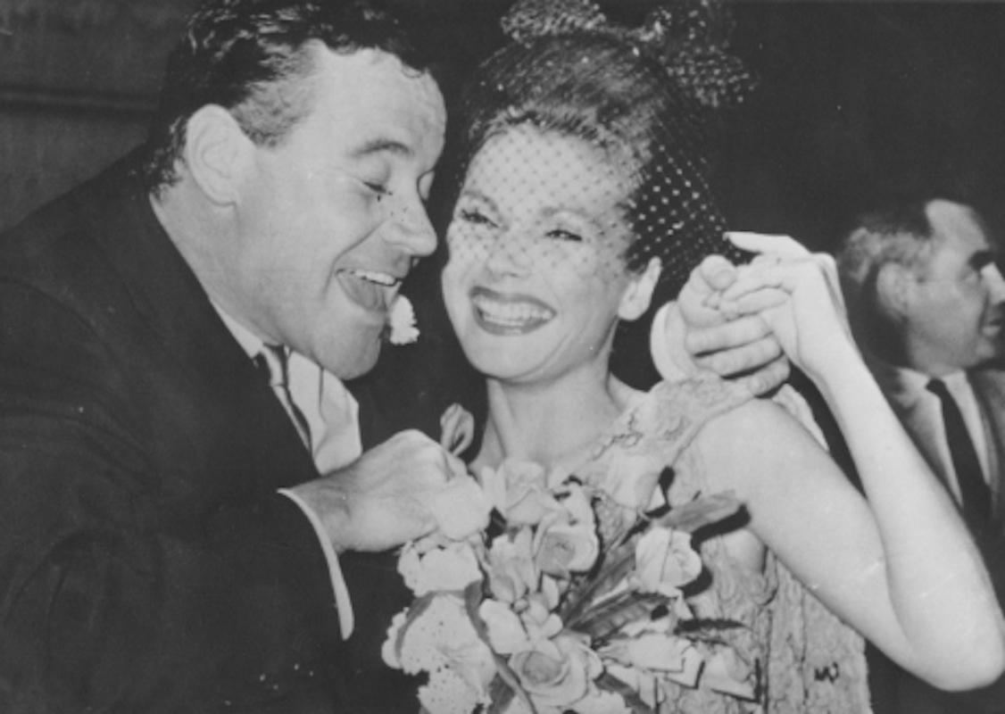Jack Lemmon and Felicia Farr - Vintage Photo - 1962