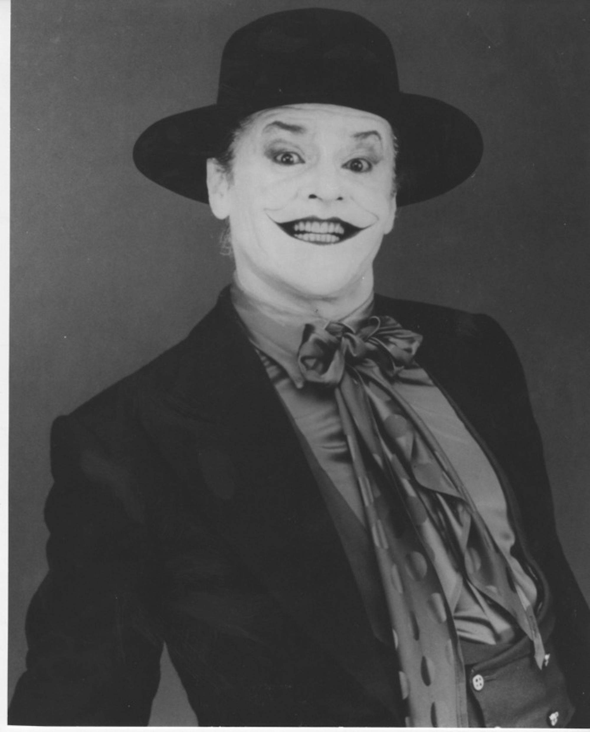 Unknown Figurative Photograph - Jack Nicholson on the Set of "The Batman" - Vintage Photo -1989