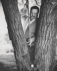 Jackie Gleason Comical Golf Portrait Globe Photos Fine Art Print