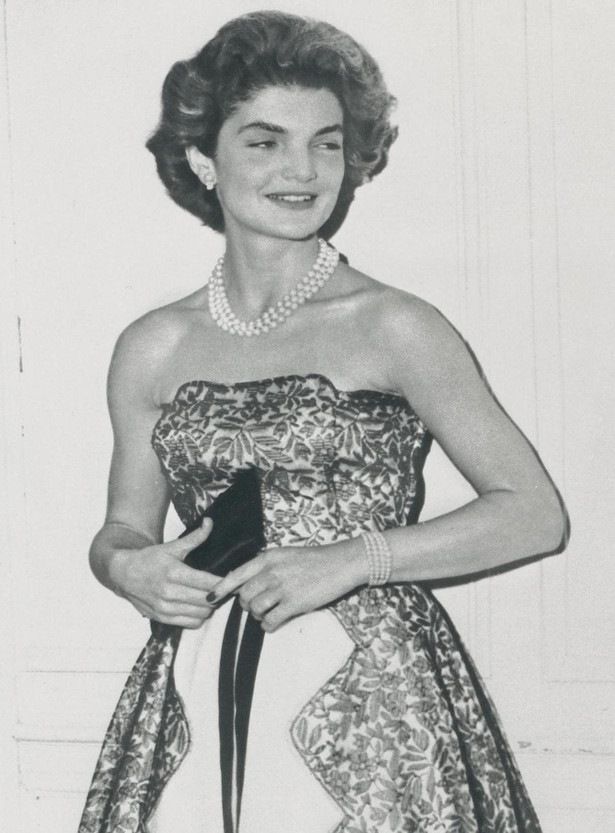 Jackie Kennedy, Black and White Photography, ca. 1960 For Sale 1