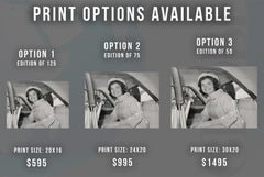Jackie Kennedy Smiling in Car Fine Art Print