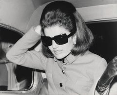 Vintage Jackie Kennedy: Sunglasses at Night Globe Photos Fine Art Print