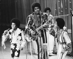 Jackson 5 Performing on Stage Vintage Original Photograph