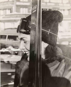 Jacqueline Kennedy con esquís - Fotografía de época - Años 60