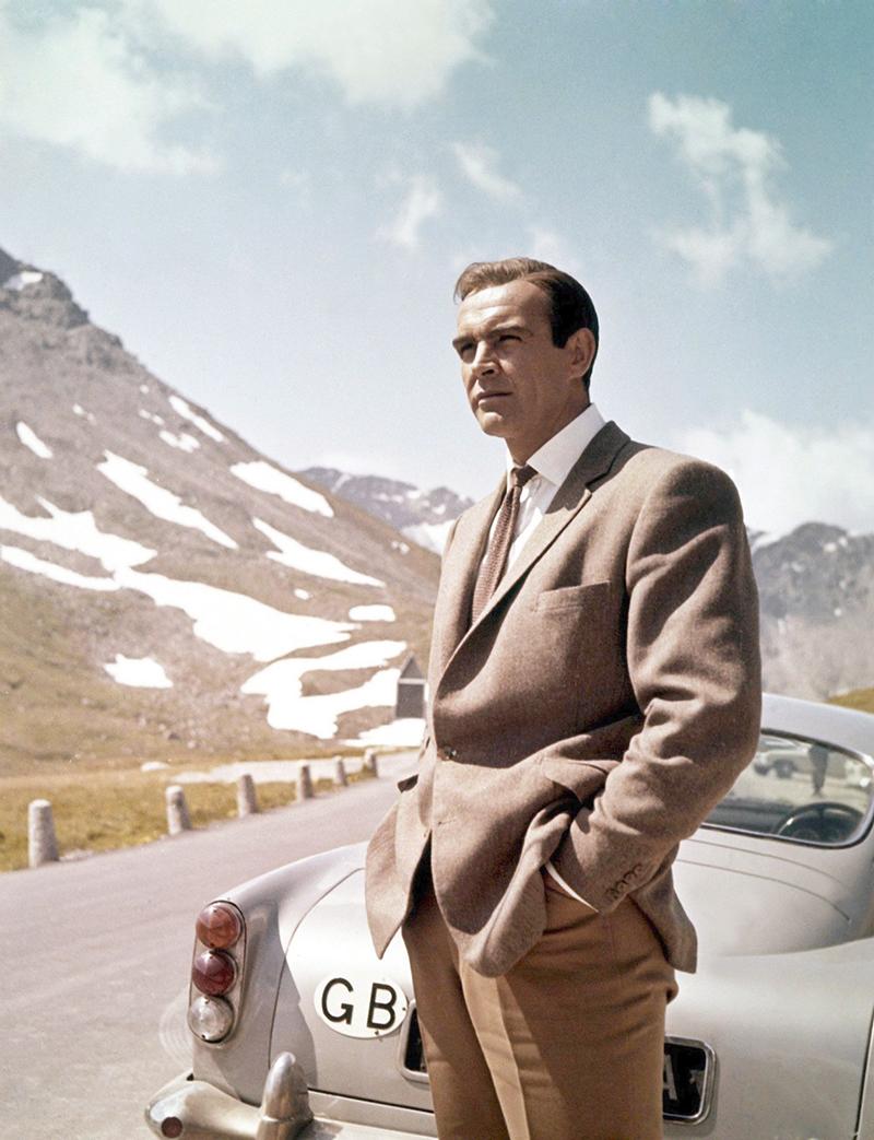 Unknown Portrait Photograph - James Bond 007 Sean Connery On Set In Scotland