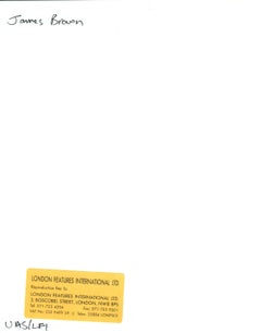 James Brown Singing on Stage Vintage Original Photograph